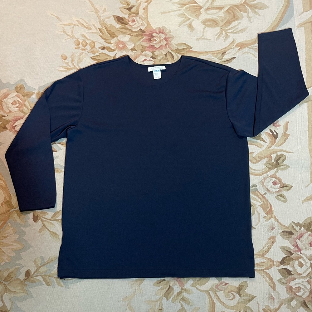 Impressions Deep Blue Long Sleeve Top